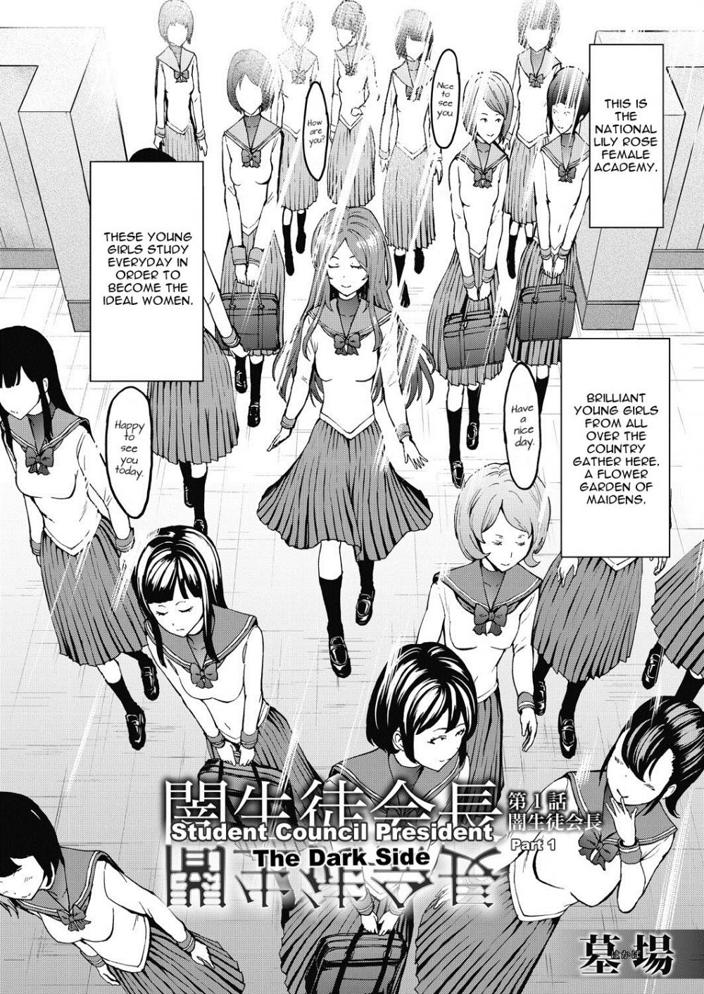 Hentai Manga Comic-Dark Side Student Council President-Chap 1-2